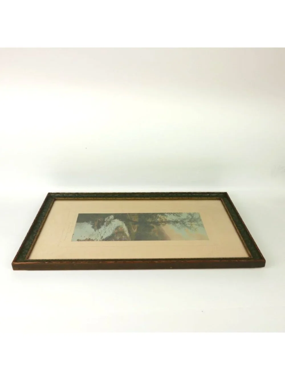 Wallace Nutting Hand Colored Photograph Print Plymouth Curves Antique 1913 Frame